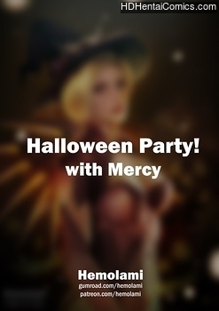 Porn Comics - Halloween Party With Mercy adult comic