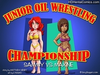Porn Comics - Junior Oil Wrestling Championship free porno Comic